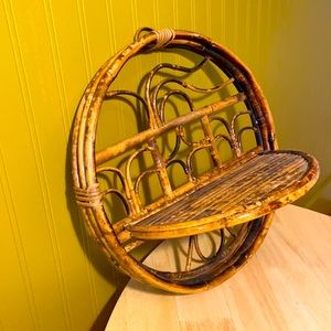 Bamboo Wicker Shelf